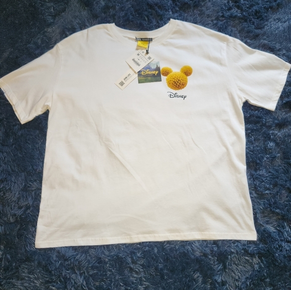 Nwt zara x Disney limited edition sunflower mickey mouse tee size medium - Picture 4 of 8